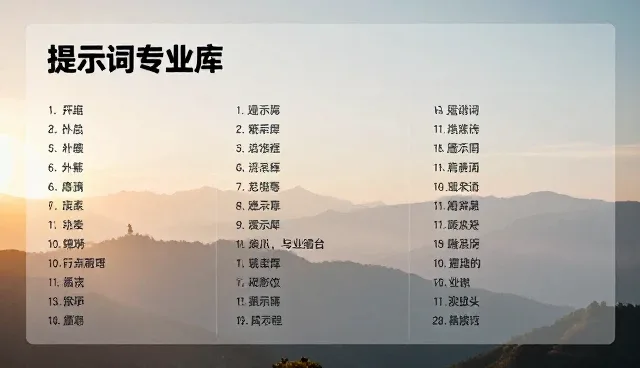 剧本创作提示词选型与使用注意事项